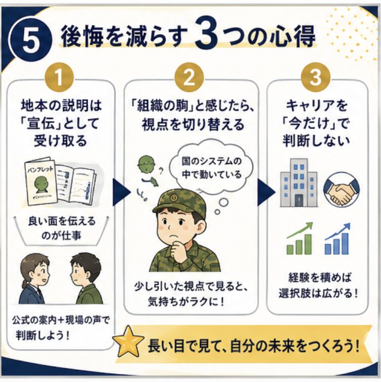 後悔を減らす3つの心得