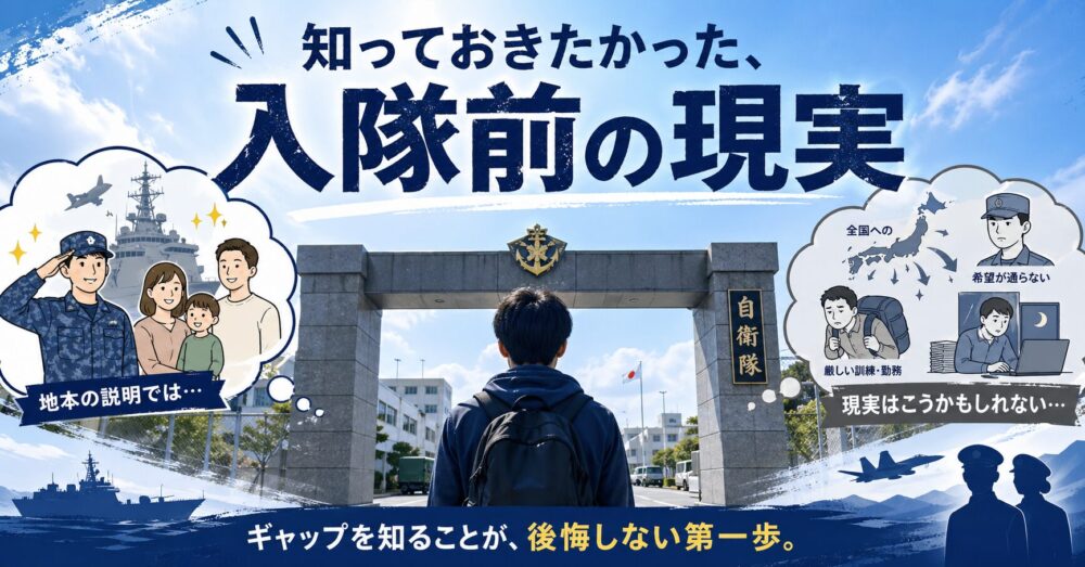 自衛隊に入って後悔した…それ、地本のせいかも。後悔を減らす入隊前に知っておくべき3つの心得