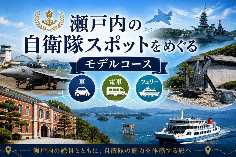 瀬戸内の自衛隊スポットをめぐるドライブの旅