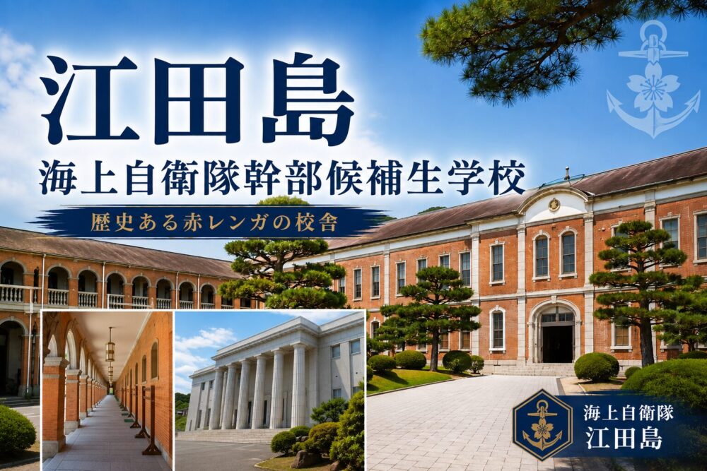 江田島の海上自衛隊幹部候補生学校の赤レンガ校舎