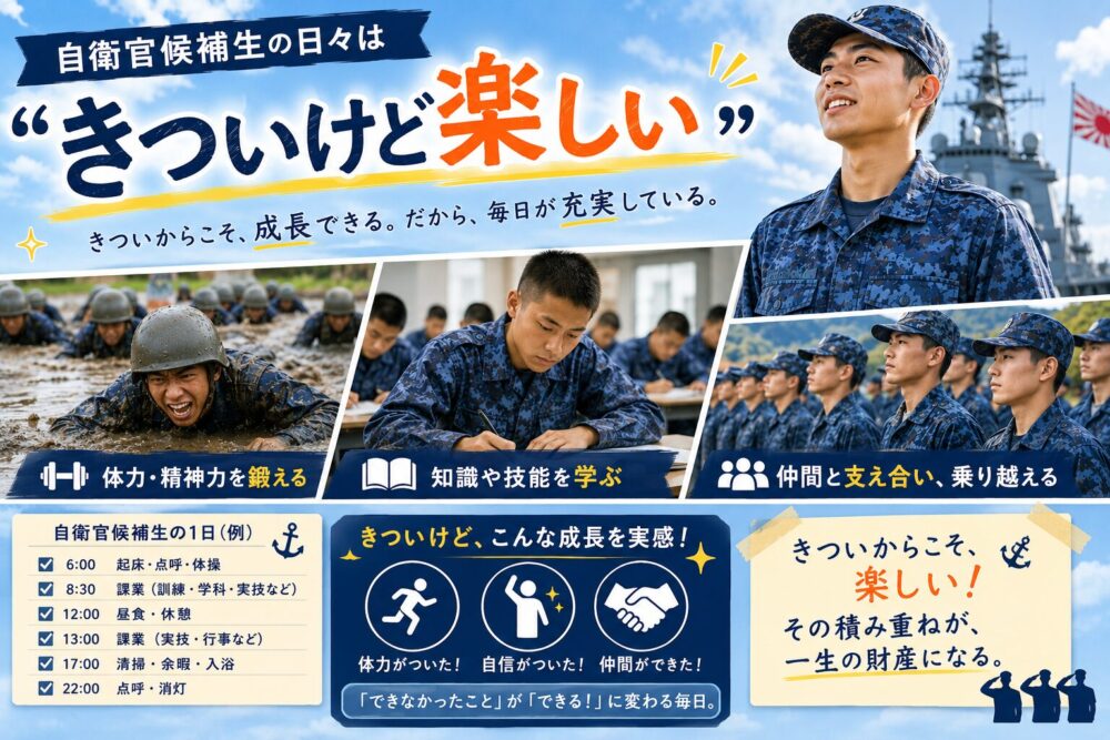 自衛官になった我が子と家族のイメージ