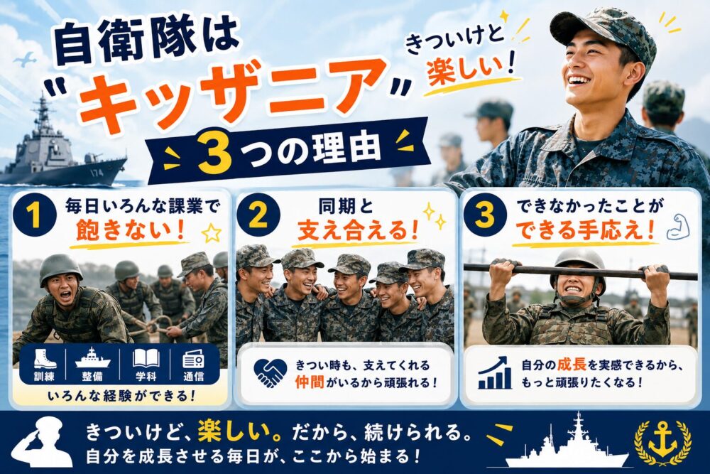 自衛官候補生のきついけど楽しい生活のイメージ