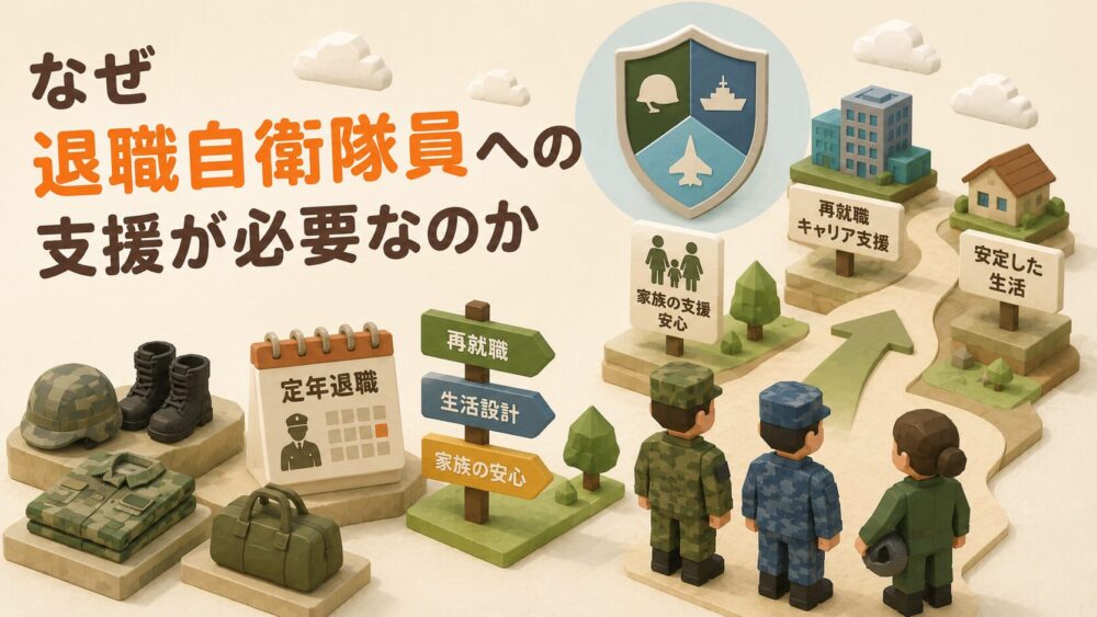 なぜ退職自衛隊員への支援が必要なのか