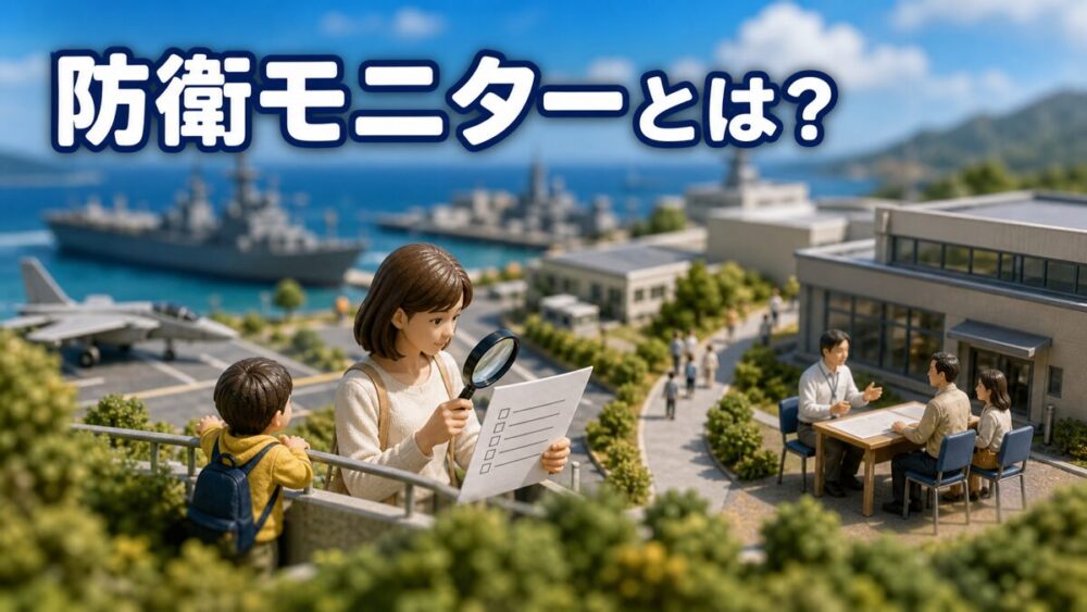 防衛モニターの応募資格や活動内容を確認するイメージ