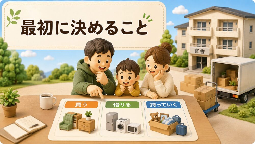 自衛隊官舎の引っ越しで入居前に確認する設備のイメージ