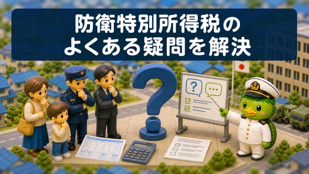 防衛特別所得税のよくある疑問を解決