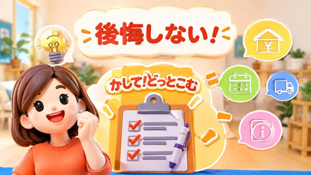 後悔しない！かして！どっとこむ契約前の注意点