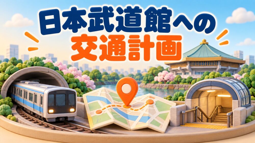 日本武道館への交通計画のイメージ