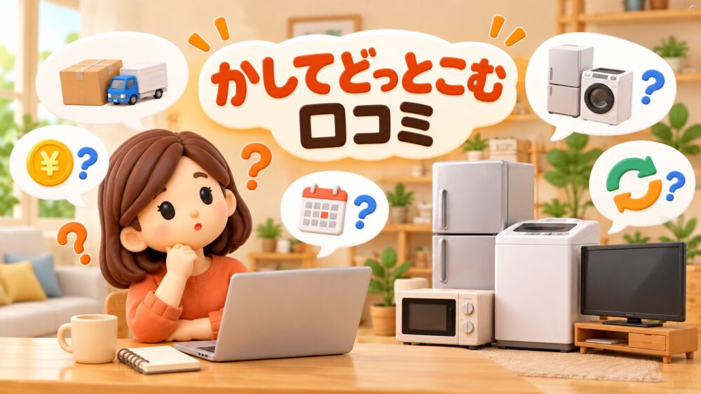 かしてどっとこむの口コミでよくある疑問